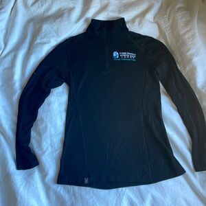 IBEX Woolies 2 Women’s M Merino Wool 1/4 Zip Base Layer Long Sleeve Top Outdoor